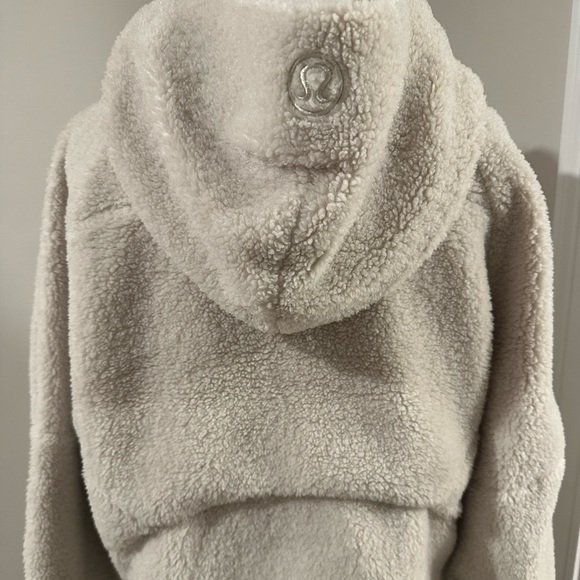 Lululemon sherpa scuba half zip hoodie XS/S Bone - Picture 2 of 2